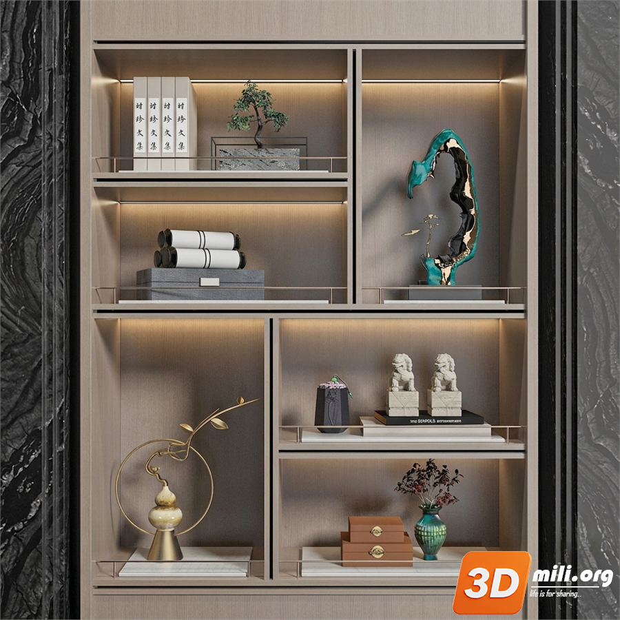 Decorative cabinet Skp Files